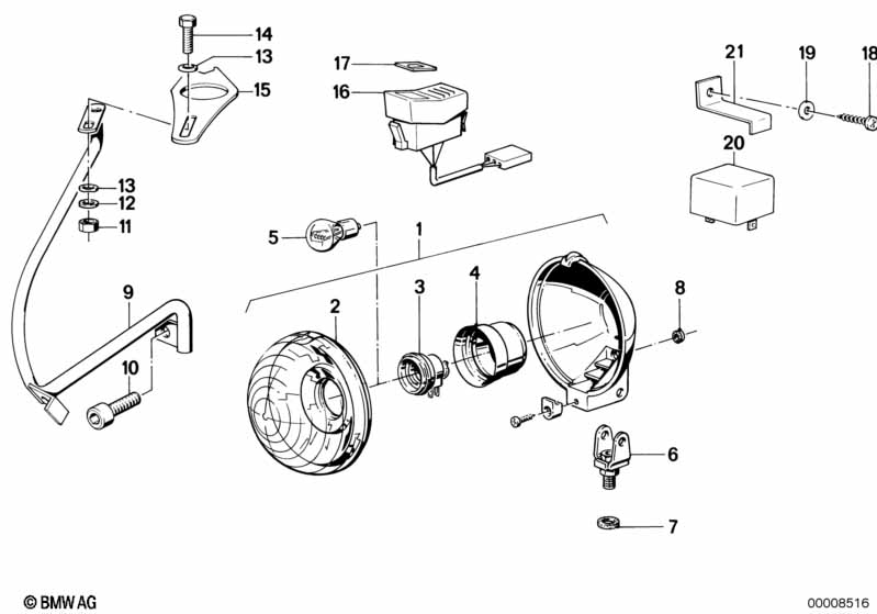 Genuine BMW 31422300471 Shackle SCHWARZ (Inc. R 75  & R 65 RT) | ML Performance EU Car Parts