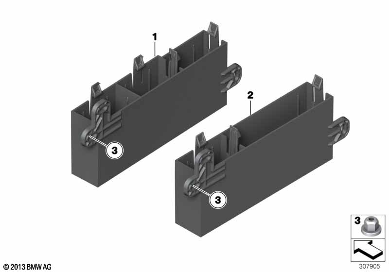 Equipment module, luggage compartment