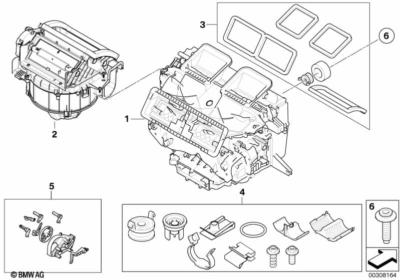 Housing parts aut.air conditioning Denso