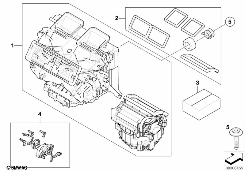 Housing parts aut.air conditioning Valeo