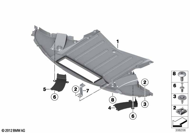 Genuine BMW 51758049956 F13 Engine Encapsulation, Front M (Inc. M5 & M6) | ML Performance EU Car Parts