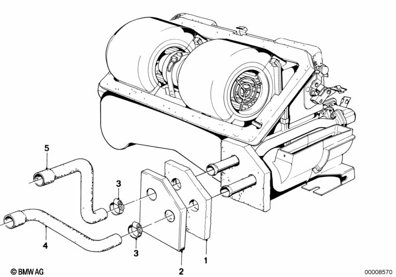 Water hose inlet/outlet