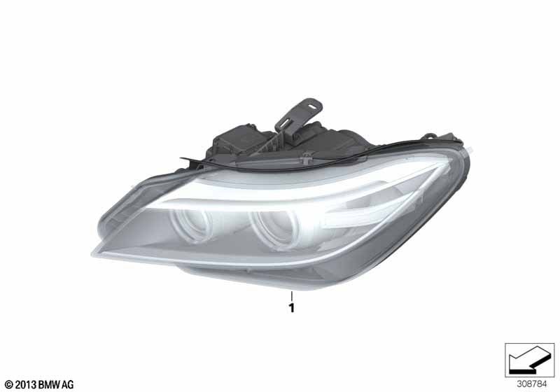 Genuine BMW 63127348953 E89 Bi-Xenon Headlight Akl, Left (Inc. Z4 35i, Z4 30i & Z4 35is) | ML Performance EU Car Parts