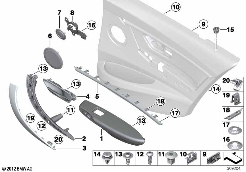 Genuine BMW 51428057422 F80 F80 Cover, Speaker, Tweeter, Rear SCHWARZ (Inc. M3) | ML Performance UK Car Parts