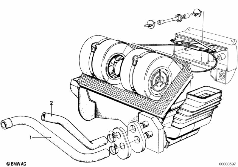 Water hose inlet/outlet