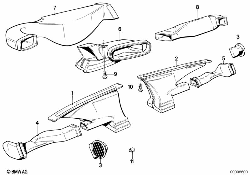 Outflow nozzles/covers