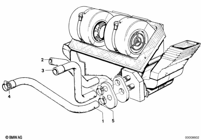 Genuine BMW 64211369934 E24 Hose, Inlet (Inc. 633CSi, 635CSi & 628CSi) | ML Performance EU Car Parts