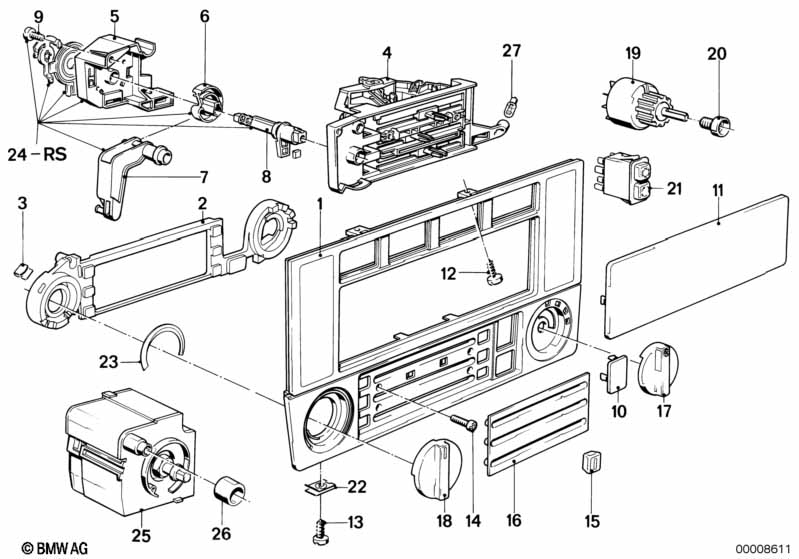 Genuine BMW 64116940162 E30 E38 Fillister Head Screw 3X10 (Inc. 325i, 318i & 316) | ML Performance EU Car Parts