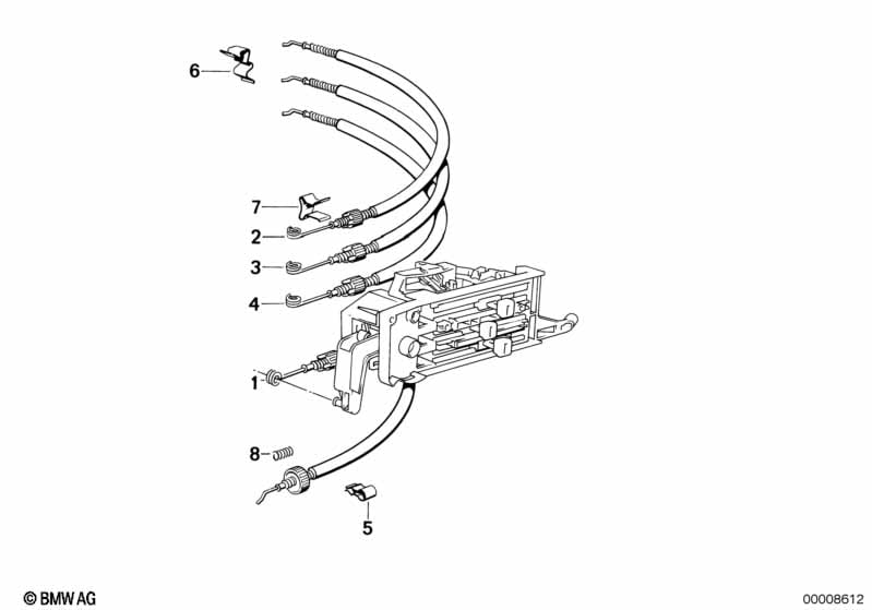 Cable a tirette pour reglage de clapet