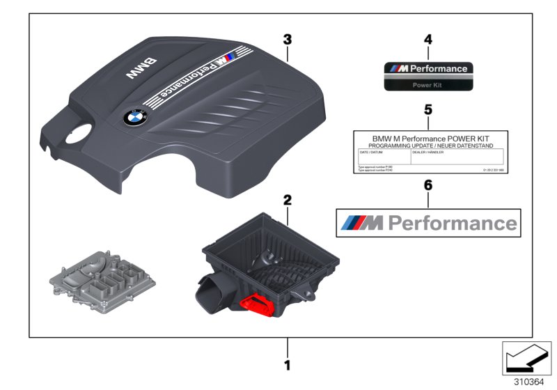 Genuine BMW 11122294611 F30 Power Kit 