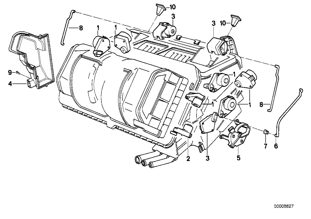 Genuine BMW 64111390834 E34 E32 Evaporator Cover (Inc. 518i, 735i & 730iL) | ML Performance UK Car Parts