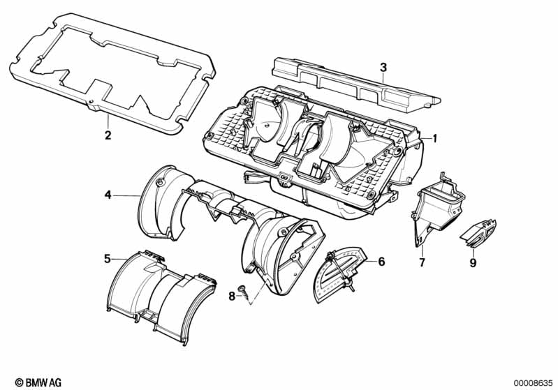 Housing parts, heater Valeo
