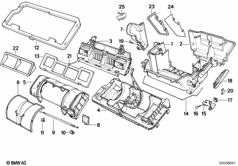 Housing parts automatic air conditioning