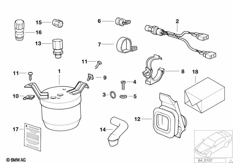 Drying container/small parts