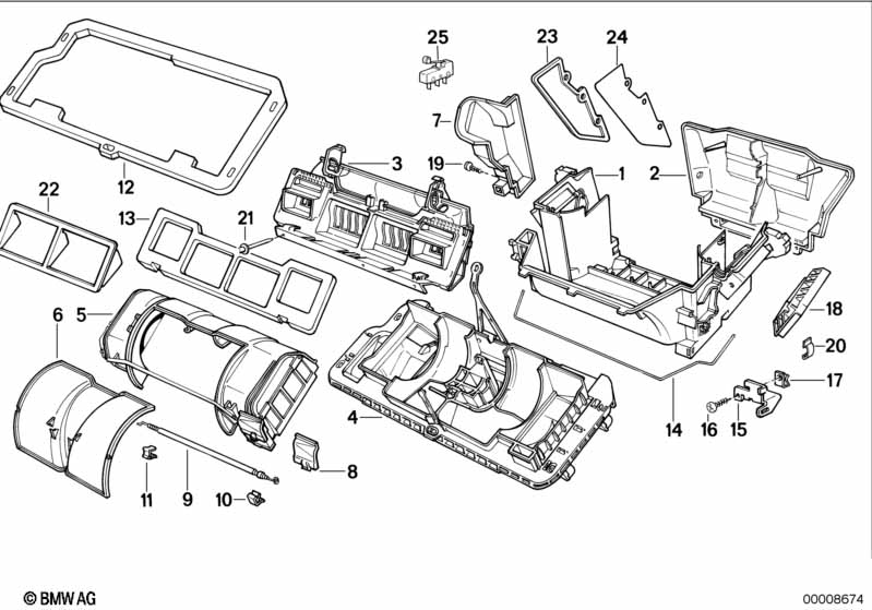 Housing parts-air conditioning/microfilt
