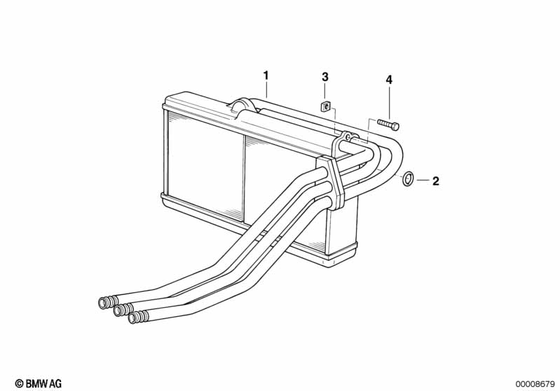 Heater radiator Behr with microfilter