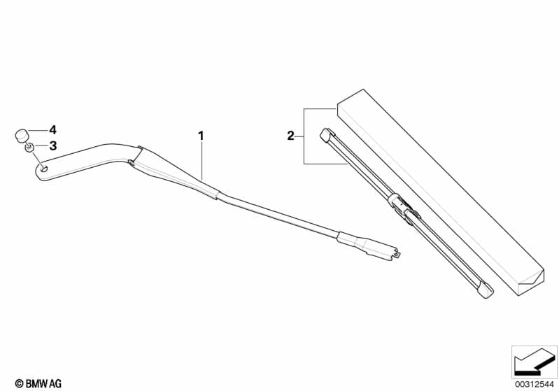 Wiper arm/wiper blade