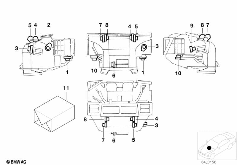Actuator for automatic air condition