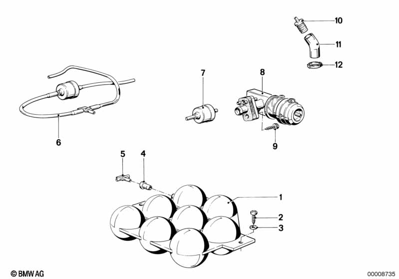 Genuine BMW 64111363061 E23 Distribution Piece (Inc. 732i, 730 & 728) | ML Performance EU Car Parts