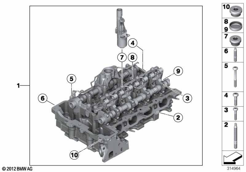 Genuine BMW 11127592633 F22 F20 F11 Isa Screw M6X52-8.8 (Inc. 125i, X1 16i & X3 28i) | ML Performance UK Car Parts