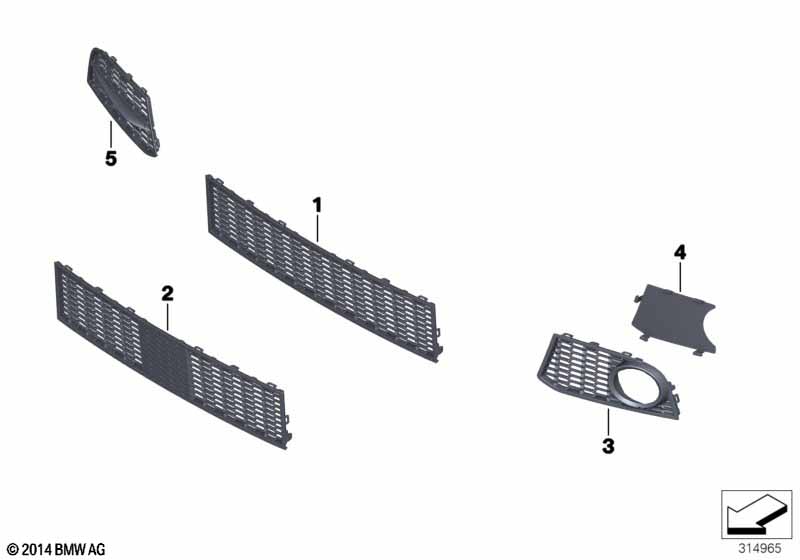 Genuine BMW 51118049674 Covering Right M (Inc. 520d ed, 530dX & 535d) | ML Performance EU Car Parts