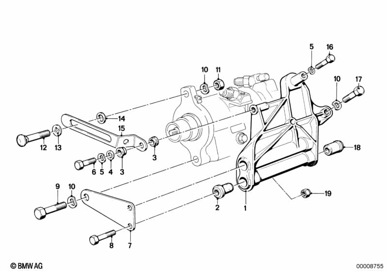 Climate compressor mounting parts
