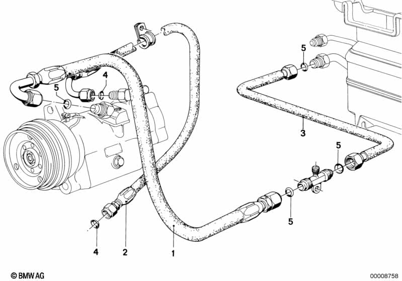 Suction pipe/pressure hose assy