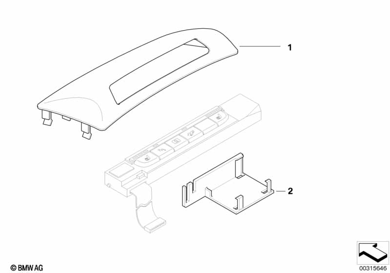 Switch unit cover, center console