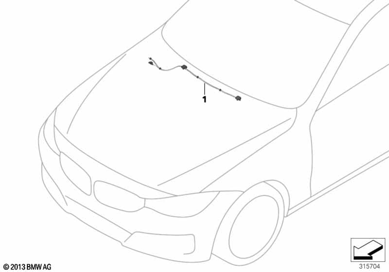 Single parts for windshield cleaning