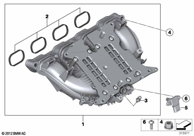 Genuine BMW 11612297462 F20 F33 F10 Set Of Profile Gaskets (Inc. 228i, 420i & 428iX) | ML Performance UK Car Parts