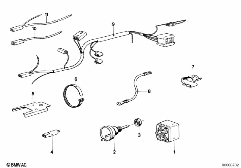 Air cond.syst.-relais/switch/wiring set