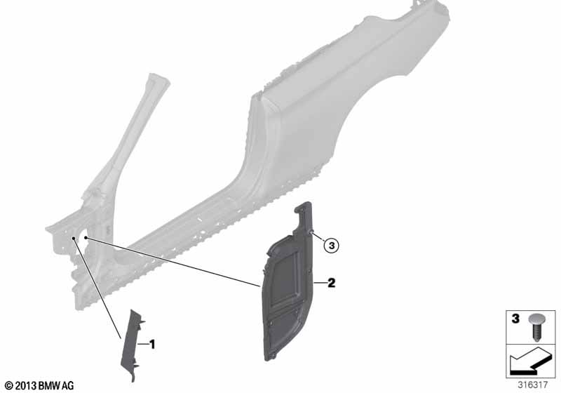 Cavity shielding, side frame