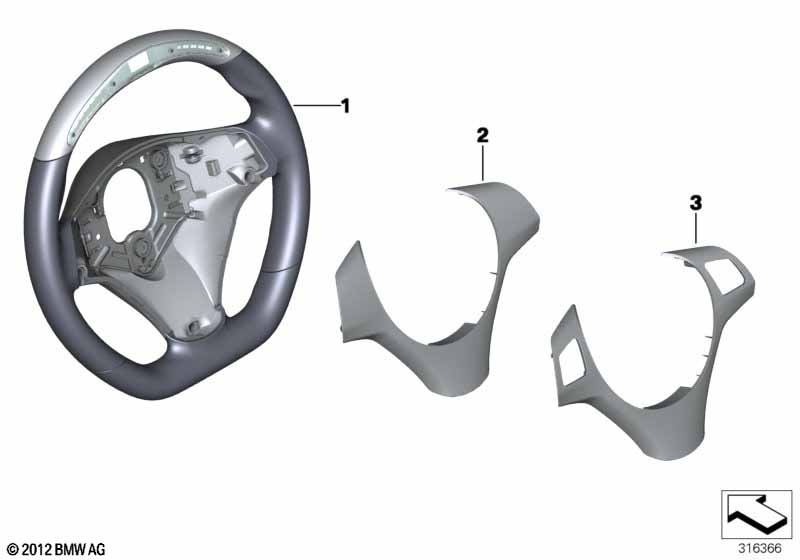 Performance steering wheel with display