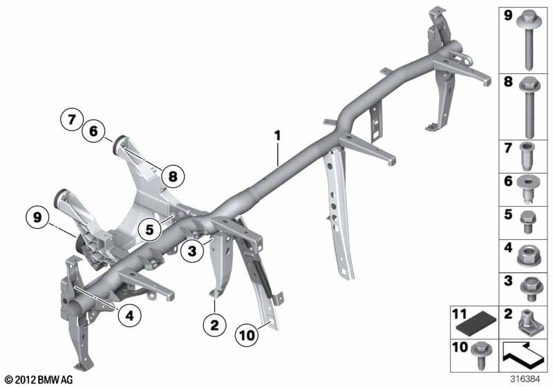 Carrier instrument panel