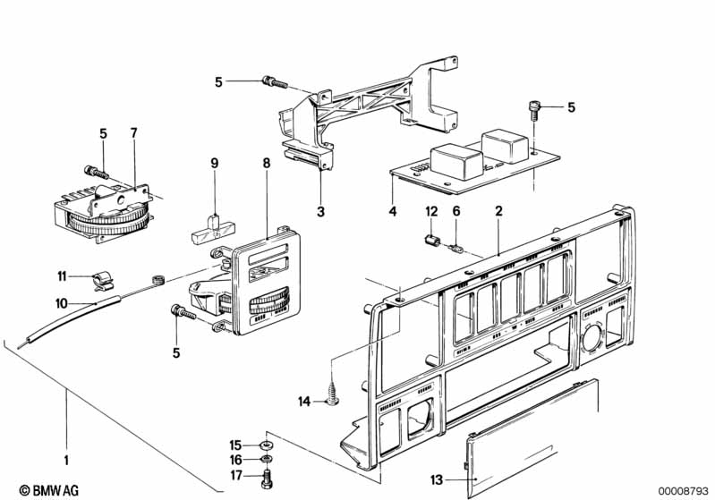 Genuine BMW 64111367603 E23 Panel (ENGLISH) (Inc. 728i, 745i & 735i) | ML Performance EU Car Parts