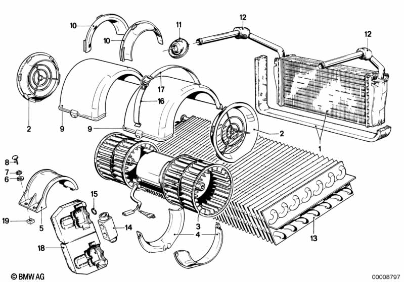 Air conditioning unit parts