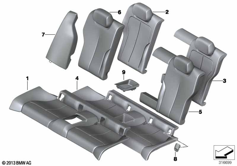 Genuine BMW 52207352739 Lateral Trim Panel Left SCHWARZ (Inc. 435iX, 420i & 420d) | ML Performance EU Car Parts
