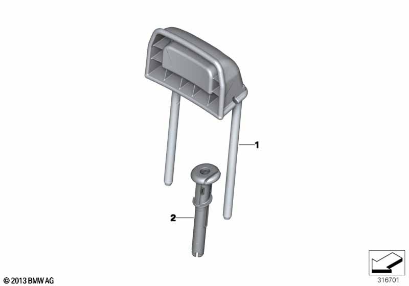 Rear seat head restraint