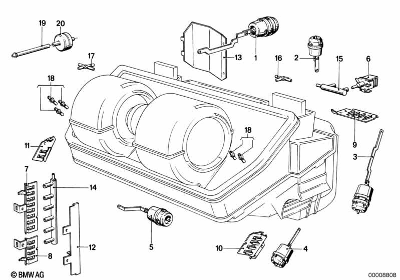 Genuine BMW 64111369309 E23 Actuator Fresh Air Flap (Inc. 735i, 728i & 733i) | ML Performance EU Car Parts