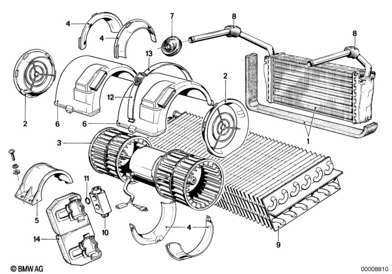 Air conditioning unit parts