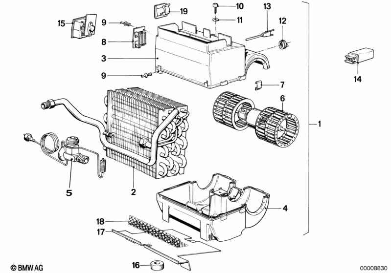 Air conditioning unit parts
