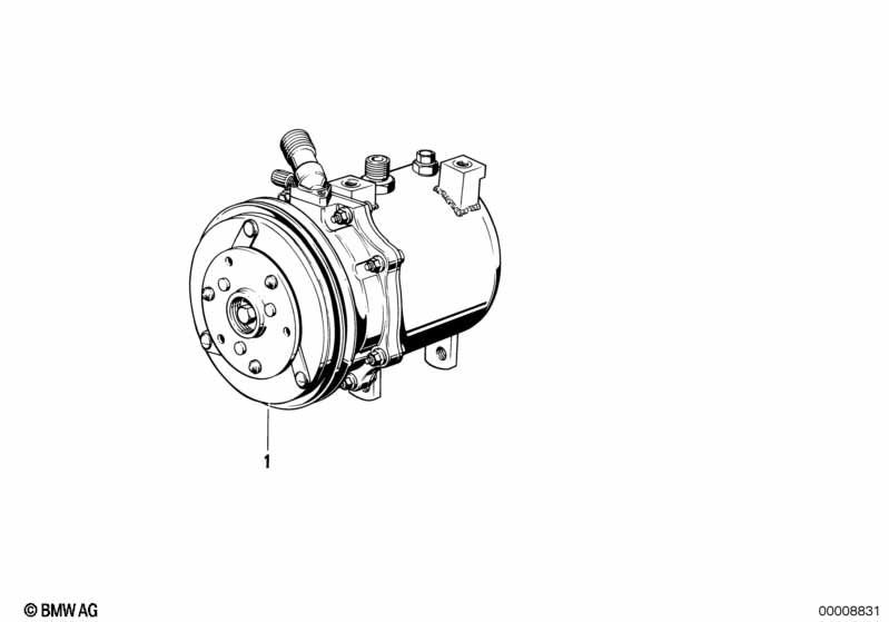 Genuine BMW 64528391474 E36 Rp A/C Compressor R134A (Inc. Z3) | ML Performance UK Car Parts