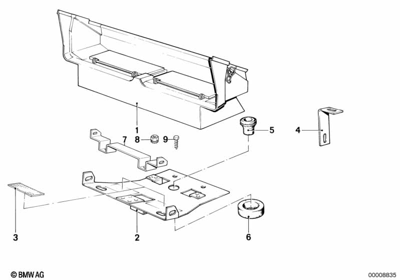 Air conditioning system mounting parts
