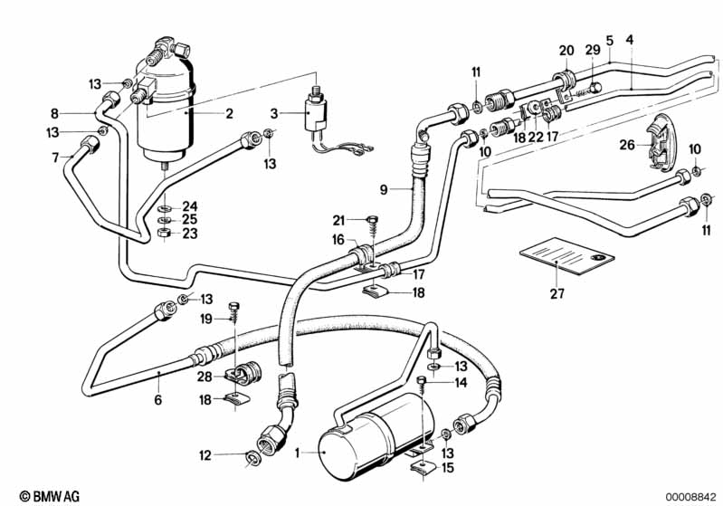 Genuine BMW 64531381075 E24 Pressure Pipe (Inc. 633CSi, 628CSi & M6) | Duco Car Parts UK Car Parts