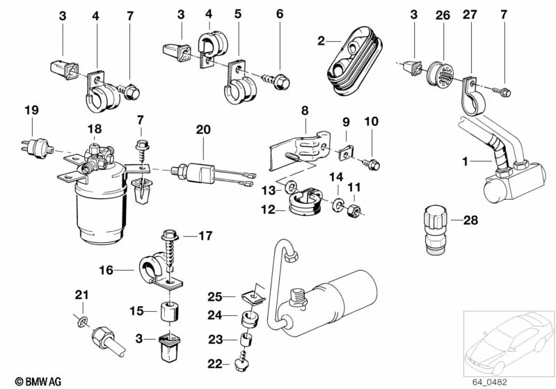 Drying container/small parts