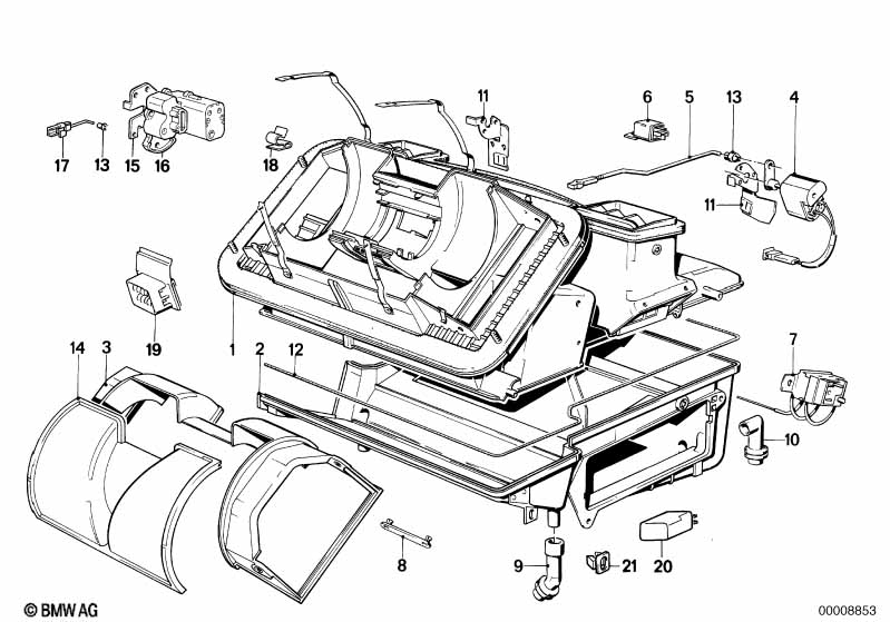 Genuine BMW 64111373592 E30 Connection Rod (Inc. 316i, 325ix & 318i) | ML Performance EU Car Parts