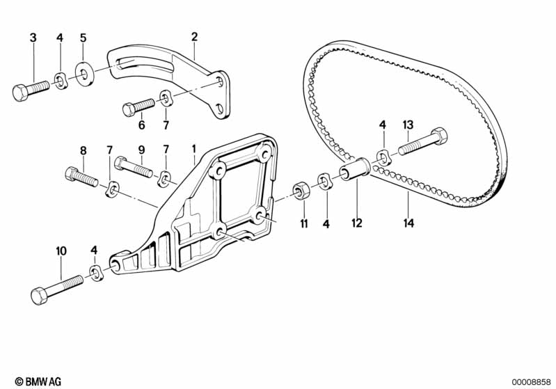 Air cond.compressor-supporting bracket