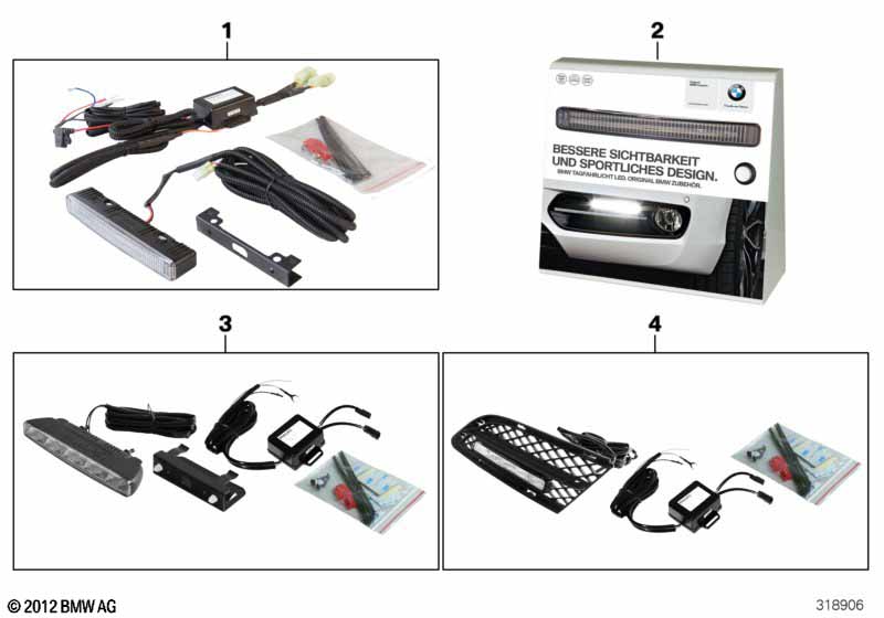 Retrofit kit, LED daytime driving lights