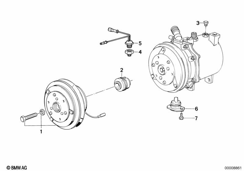 Genuine BMW 64528391021 E36 E34 Magnetic Clutch (Inc. 525ix, 320i & 520i) | ML Performance UK Car Parts