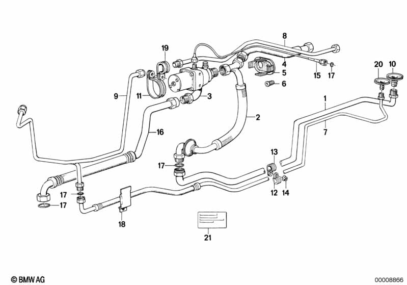 Genuine BMW 64501380308 E24 Tubing (Inc. M635CSi, 635CSi & 628CSi) | Duco Car Parts UK Car Parts